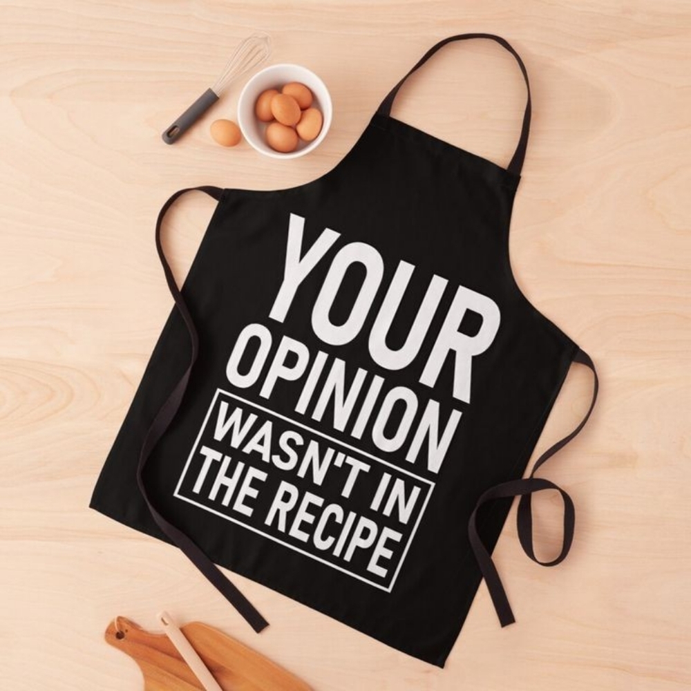 LOW STOCK FUNNY APRON - Picture 1 of 2
